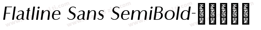 Flatline Sans SemiBold字体转换